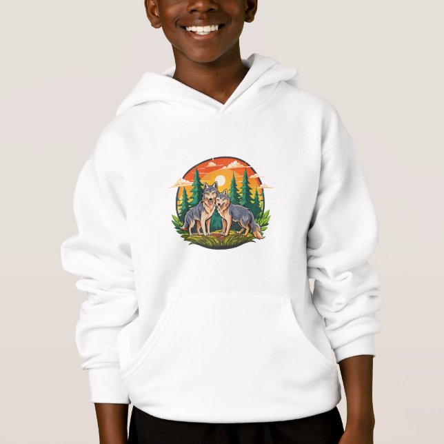Camiseta Dois lobos (Frente)