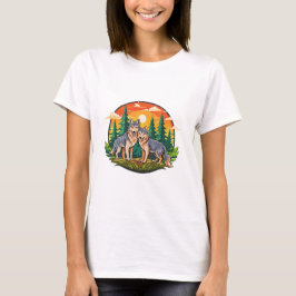 Camiseta Dois lobos