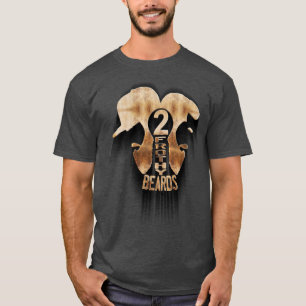 Camiseta Dois logotipos de barba espumosa