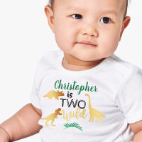 Dois Meninos Dinossauros Selvagens 2º Aniversário