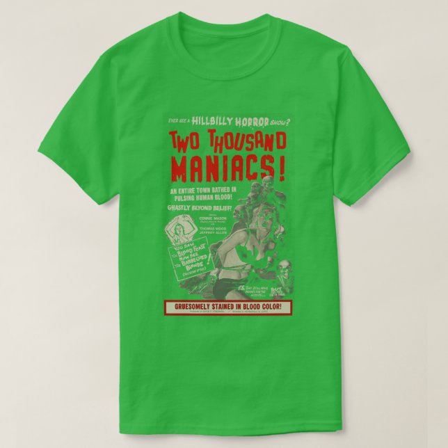 Camiseta Dois Mil Maníacos (Frente do Design)