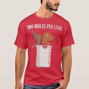 Camiseta Dois Moles Por Litro Biologista Biologia Maj