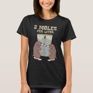 Camiseta Dois Moles Por Litro De Ciência Humor De Geek Anim