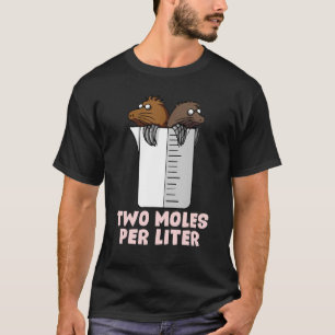 Camiseta Dois Moles por Litro de Ciência Química