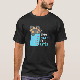 Camiseta Dois Moles por Litro de Química de Tema Científico
