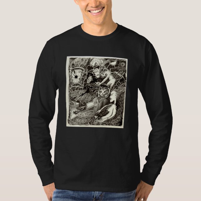 Camiseta Dois mundos, por Brian Benson. (Frente)