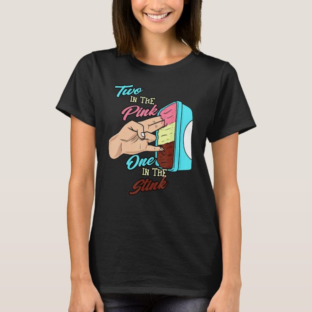Camiseta Dois No Rosa, No Fedor (Frente)