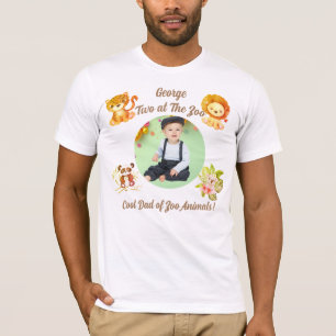 Camiseta Dois no Zoológico Safari Animais da Selva Aniversá
