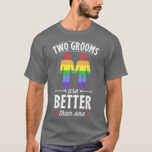 Camiseta Dois Noivos São Melhores Que Uma Festa de Casament