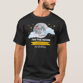 Camiseta Dois Os Pais Da Lua Do segundo aniversário