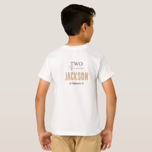 Camiseta Dois Para a Lua Decoração de Aniversário do Mode