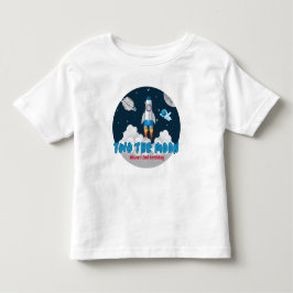 Camiseta Dois Para o Menino do Espaço Foguete Aniversário d