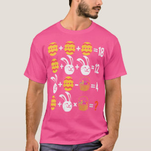 Camiseta Dois Páscoas De Operações Teste De Matemática Ea