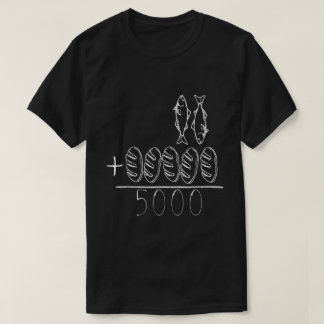 Camiseta Dois Peixes Cinco Salva Jesus Milagre