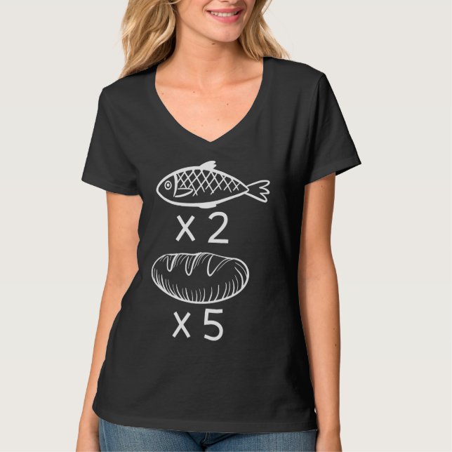 Camiseta Dois Pés E Cinco Pães (Frente)
