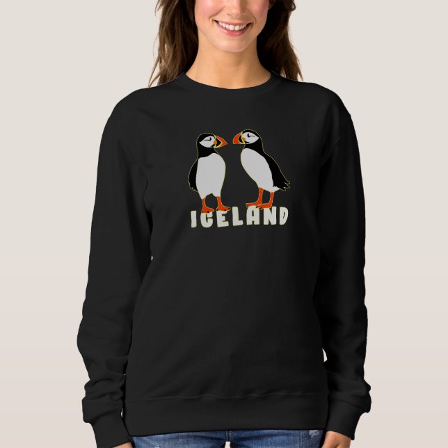Camiseta Dois Puffins Da Islândia (Frente)
