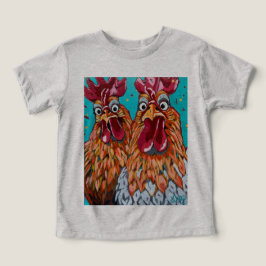 Camiseta Dois Quirky Roosters