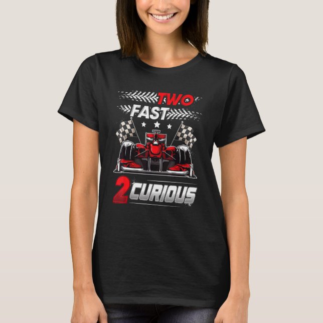 Camiseta Dois Rápidos 2 Curiosos corridas 2º Aniversário do (Frente)