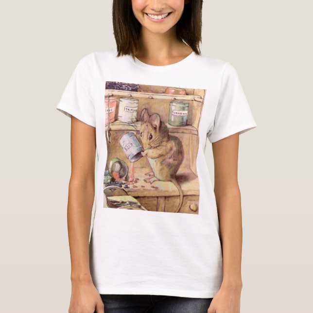 Camiseta Dois ratos maus Beatrix Potter (Frente)