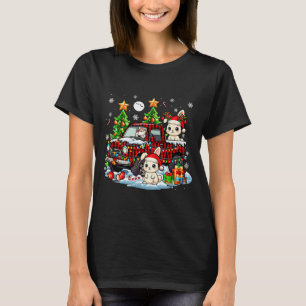 Camiseta Dois renques de Natal coelhinhos de Natal em picku