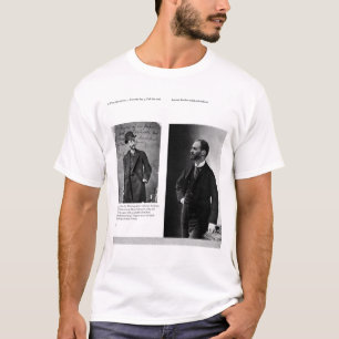 Camiseta Dois retratos de George Eastman 1884 e 1890
