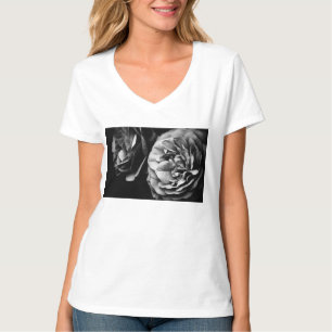 Camiseta dois rosas