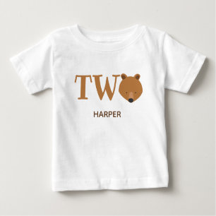 Camiseta Dois segundos aniversários de Urso