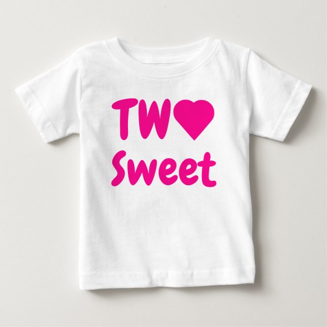 Camiseta Dois segundos aniversários Doce (Frente)