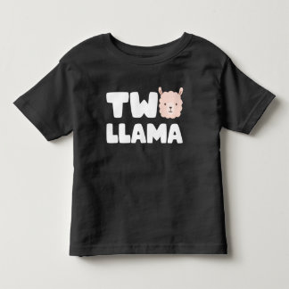 Camiseta Dois segundos aniversários Llama Pensaram Que Tinh