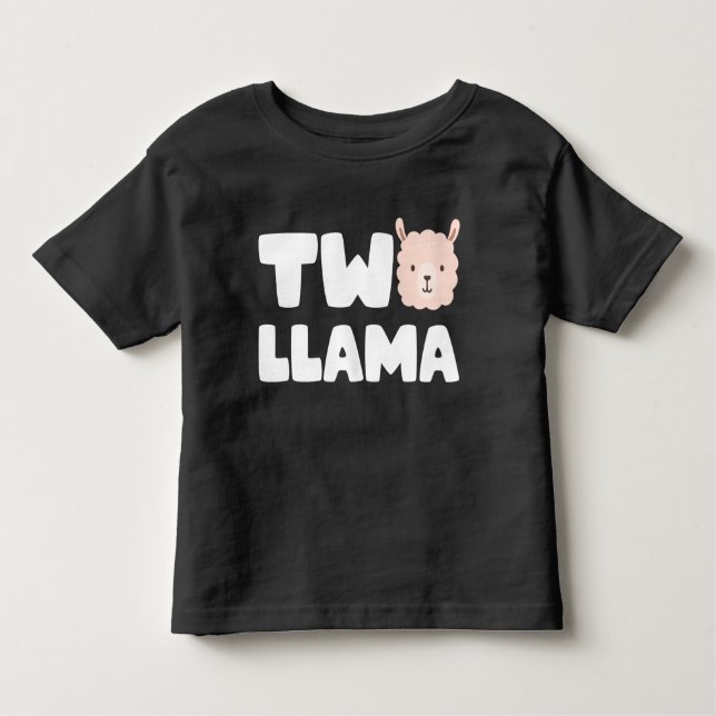 Camiseta Dois segundos aniversários Llama Pensaram Que Tinh (Frente)