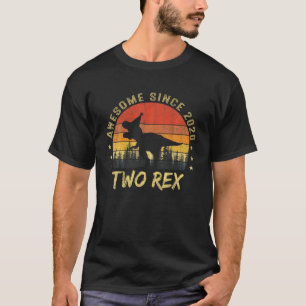 Camiseta Dois segundos aniversários Rex T Rex 2020 Segundo
