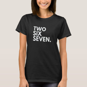 Camiseta DOIS SEIS SETE Código de Área 267 Filadélfia PA Pe