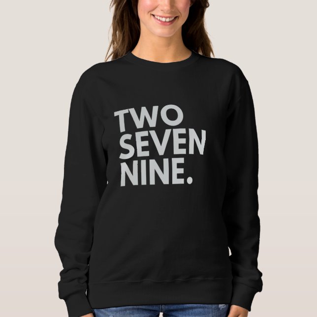 Camiseta DOIS SETE NOVE Código de Área 279 Sacramento CA Ca (Frente)