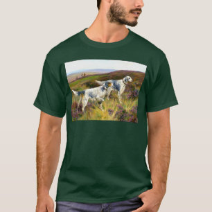 Camiseta Dois setter ingleses em um campo - Arthur Wardle