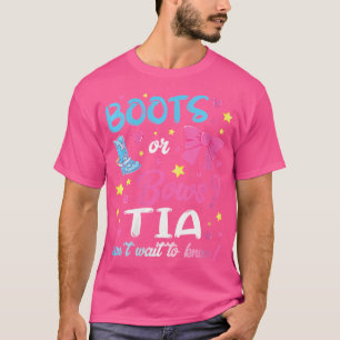 Camiseta Dois Sexos Revelam Botas Ou Arcos Tia Matching Bab