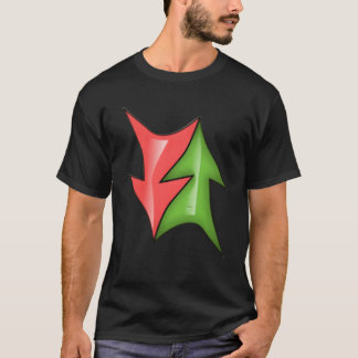 Camiseta Dois sinais que mostram o significado Um verde par