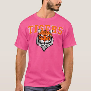 Camiseta Dois Tigers Equipe de Voleibol Tiger Mascot Ideia