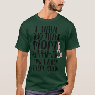 Camiseta Dois títulos Mamãe Filha de Direito Eu Agito Ambos