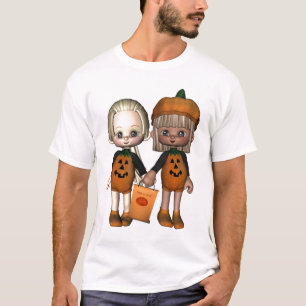 Camiseta Dois Toon bonito Truque-ou-Treaters