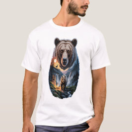 Camiseta Dois ursos na floresta