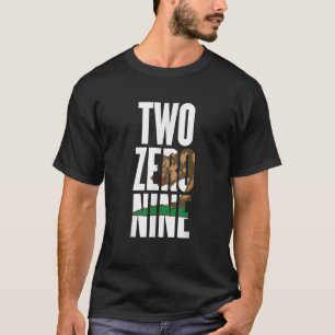 Camiseta Dois Zero Nove Código de Área 209 California Stock