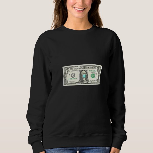 Camiseta Dólar Bill Com Máscara (Frente)