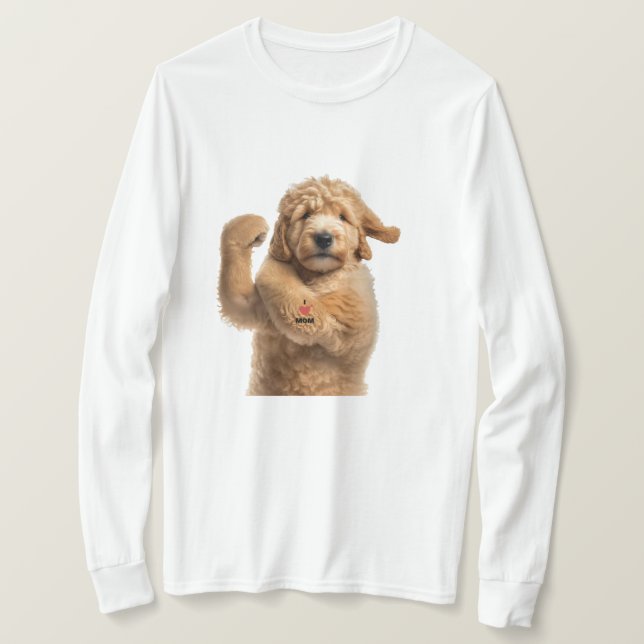 Camiseta Dólar de ouro Cachorro Mãe Pai Cachorro presente e (Frente do Design)