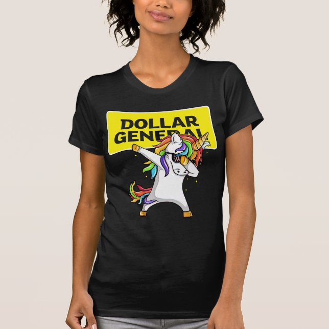 Camiseta Dólar General Unicorn Dabbing T Shirt (Frente)