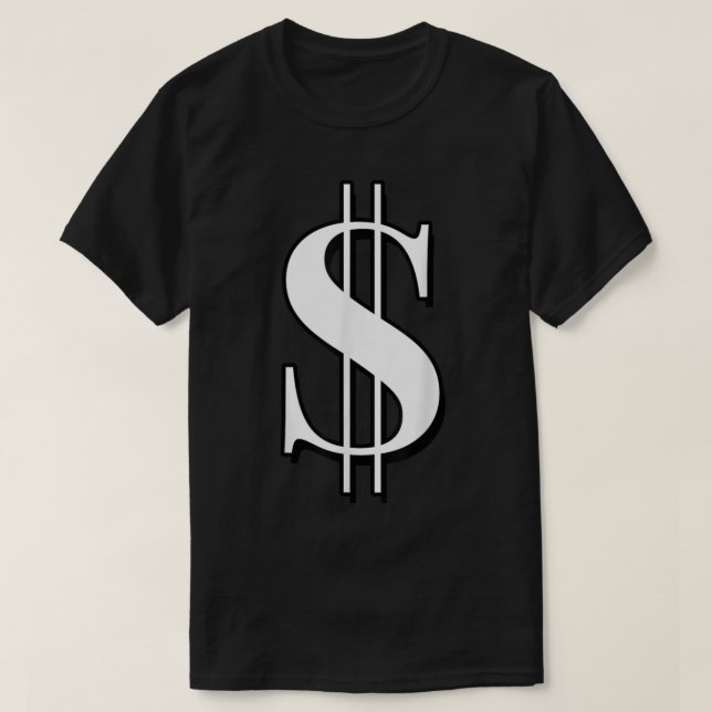 Camiseta Dólar - Símbolo Dólar - Dinheiro Verde (Frente do Design)