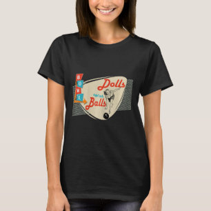 Camiseta Dólares Com Equipe De Boliches De Retrorização Vin