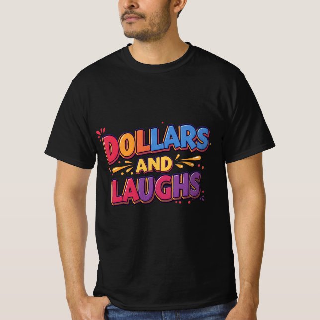 Camiseta Dólares e Risos - Nova Design Tshirt (Frente)