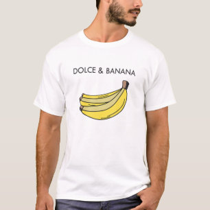 Camiseta Dolce E Banana Funny Fashion Bananas Vegan Veggi