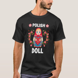 Camiseta Doll Cute Polonês Babushka Matryoshka Doll Polônia