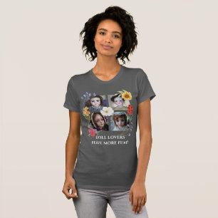 Camiseta Doll Lovers se divertem mais quatro quadrados com 